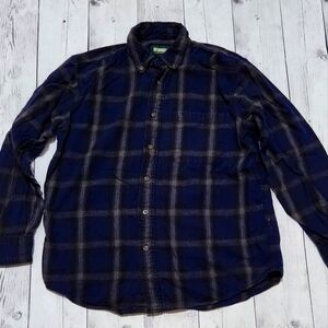 Outdoor life Mens medium Blue Plaid Shirt